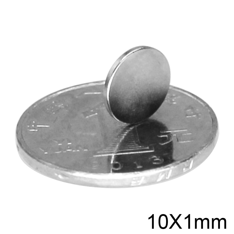 20/50/100/200/300 Pcs 10X1 Mm Dunne Neodymium Sterke Magneet 10mmX1mm Permanente magneet 10X1 Mm Krachtige Magnetische Ronde Magneet 10*1
