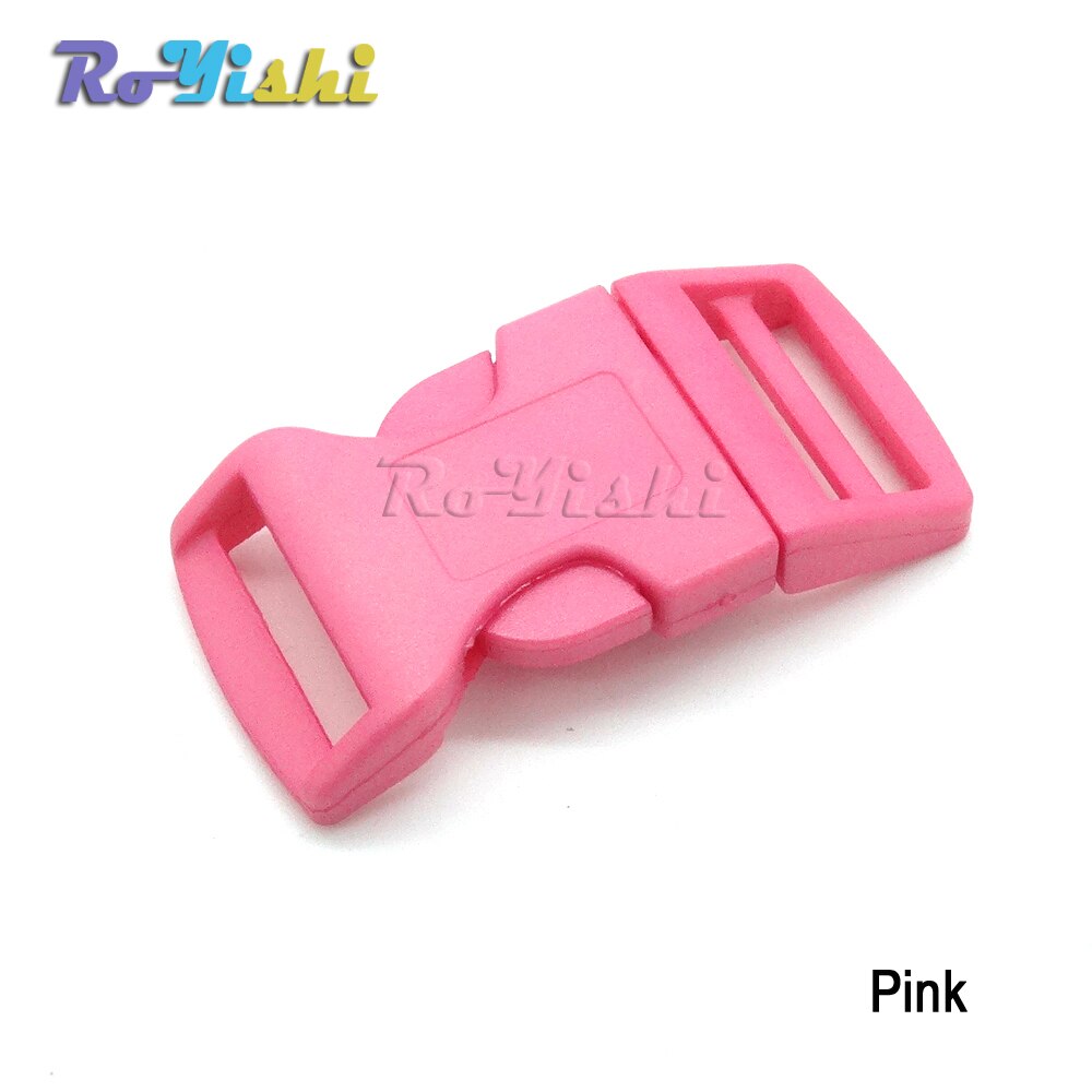 100pcs/pack 1"Mixed Color Plastic Curved Side Release Buckles Backpack Straps Webbing 26mm Hardware Accessories
