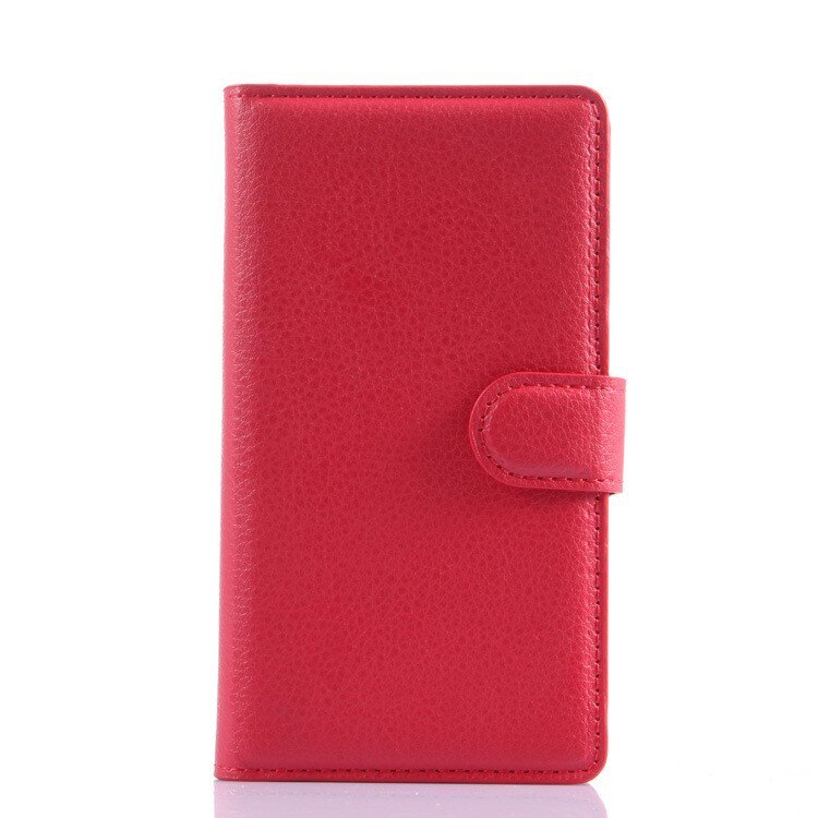 For Sony Xperia Z5 Premium E6853 E6883 Flip Case Wallet Leather Cover for Sony Z5 Premium Dual TPU Bumper Phone Case Card Slots: Red