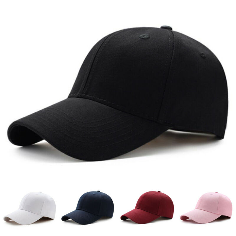 Men Women's Sports Baseball Cap Blank Solid Snapback Golf ball Hip-Hop Hat Sports Casual Dancing Hat