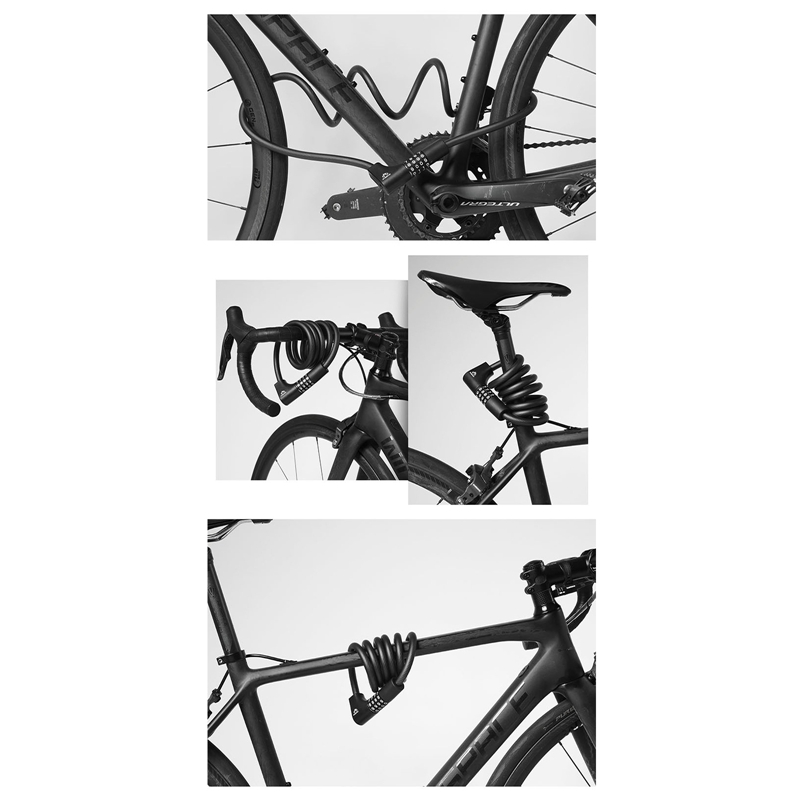 Inbike Fietsslot Draagbare Mtb Code Hangslot Roestvrij Anti-Diefstal Fietsslot Voor Motor Scooter Bike