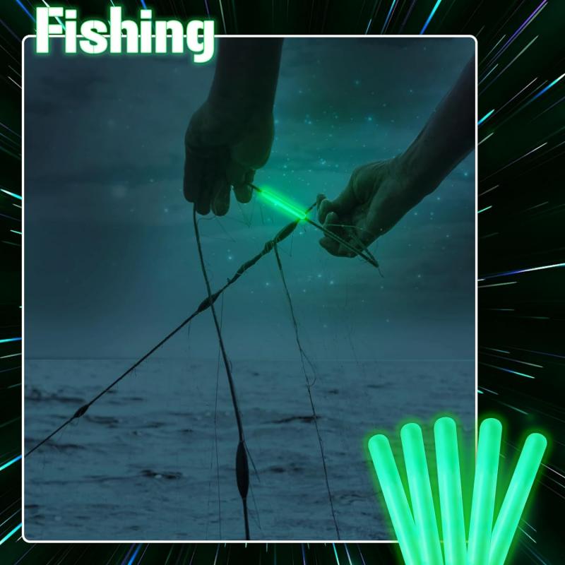 2.2-4.5mm canne à pêche flottante de nuit lumières bâton lumineux foncé utile pêche lumière fluorescente bâtons lumineux accessoires 100/50 pièces