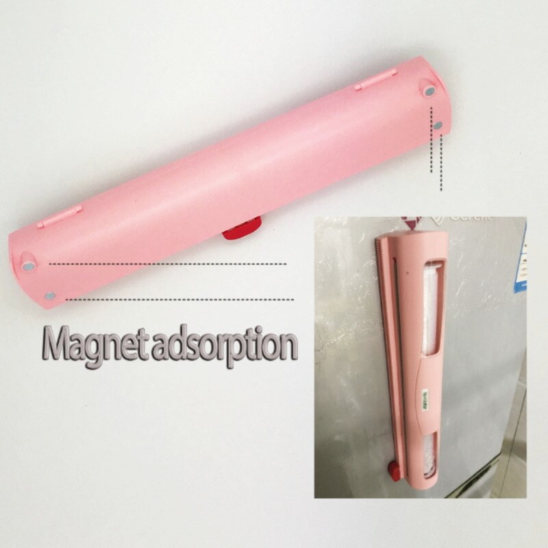 Food Wrap Dispenser/Cutter, Kitchen Tool Foil Cling Film Wrap Dispenser Plastic Sharp Cutter Storage Holder