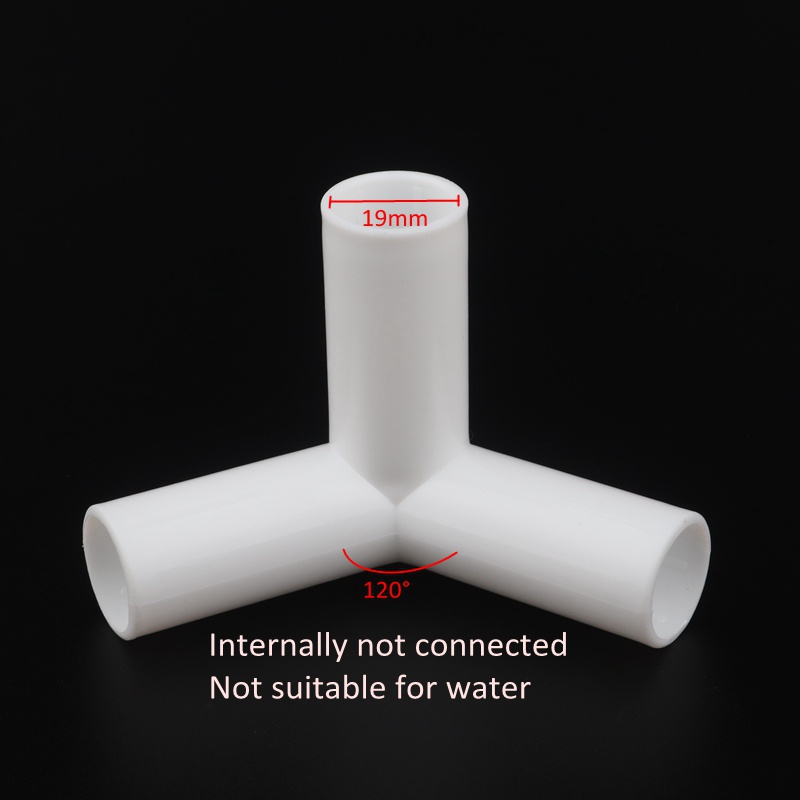 19mm 20mm PVC Straight Elbow Tee Connector Four Way Joint 90 120 135 degree PVC Pipe Adapter Wardrobe Tent Shoe Rack Fittings: 120 Degree