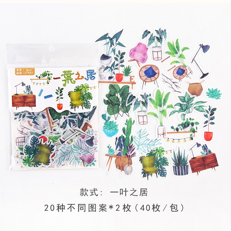 Mohamm-papier décoratif Mini fleur et chat pour Scrapbooking sur Journal, autocollants calendrier spatial mignons, papeterie à paillettes: L