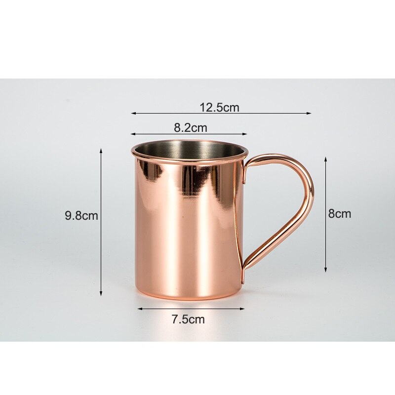Kobber krus moscow mule holdbare kobberagtige øl krus kaffe krus mælk kop kobber cocktail whisky glas drinkware