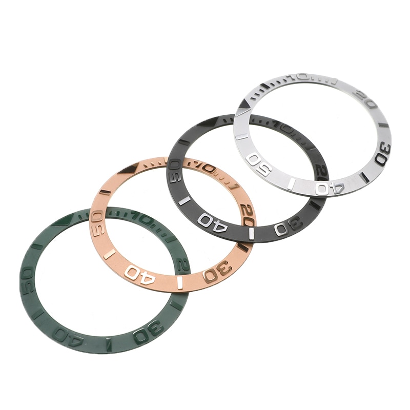 38mm zegarek ceramiczny Bezel wkładka robić 40mm mężczyzna zegarek twarz wewnętrzna średnica 30.7mm zegarki Bezel zegarek wymiana obudowy akcesoria