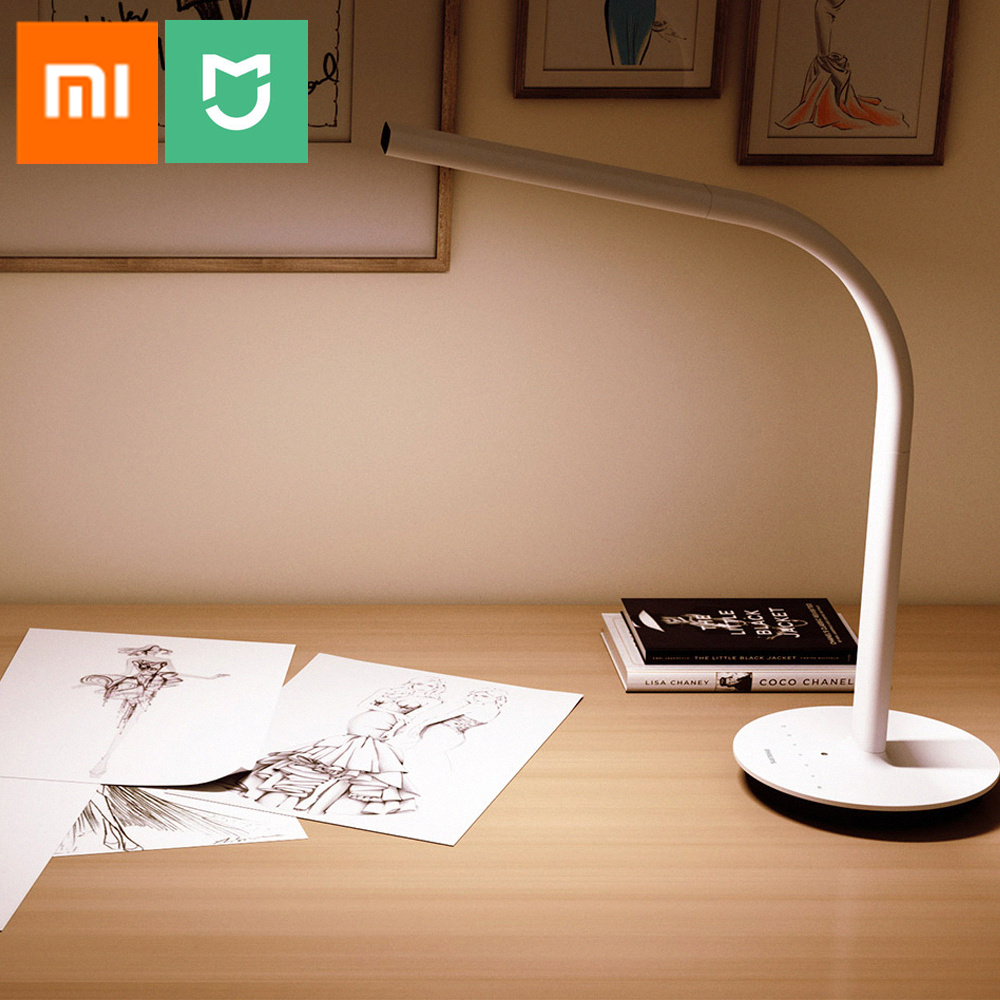 Original Xiaomi Mijia LED Flexible Desk Lamp 2 Dual Light Source Smart Table Lamp Ambient Light Sensor Bedlamp By Mi Home APP