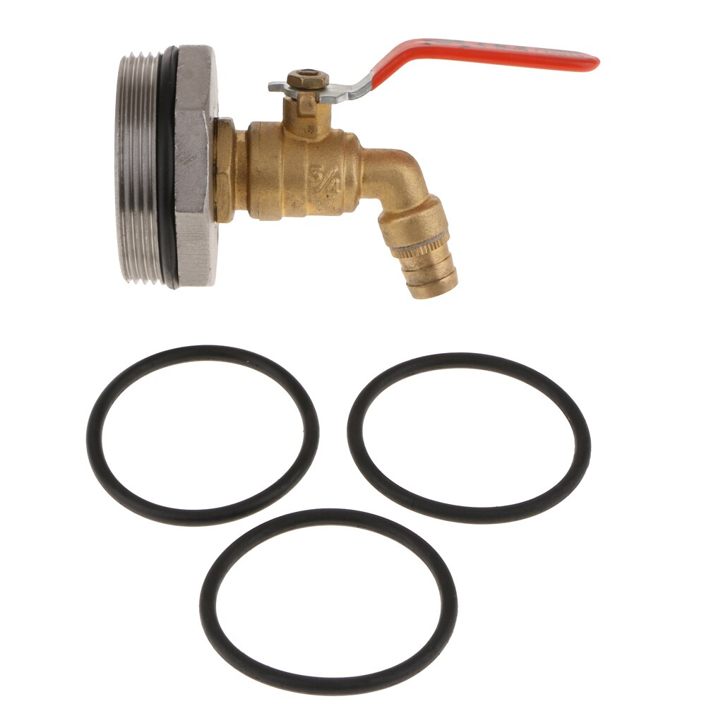 DN50/2 Zoll Edelstahl Tonne Fass Panzer Auslauf klopfen Wasserhahn Ersatz & O-Ring Dichtung Für 200L Fass Öl Wasser