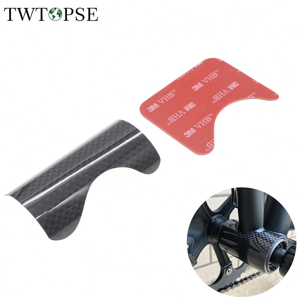 TWTOPSE Carbon Bicycle Frame Protector For Brompton Folding Bike Bottom Bracket BB Sticker Protection Guard Pad For 3SIXTY Parts