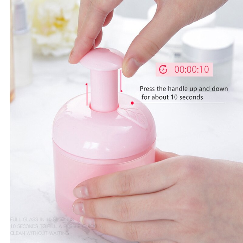 Draagbare Schuim Maker Make-Up Remover Gezichtsreiniger Schuim Apple Cup Body Wash Bubble Maker Waskolf Voor Reizen Make-Up Tool