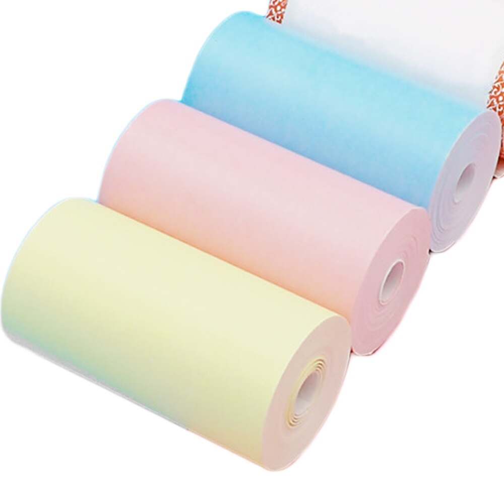 Papel imprimível térmico direto dos rolos de papel da impressora de 6 pces para o bolso p1 do peripage a6/p2 57*30mm