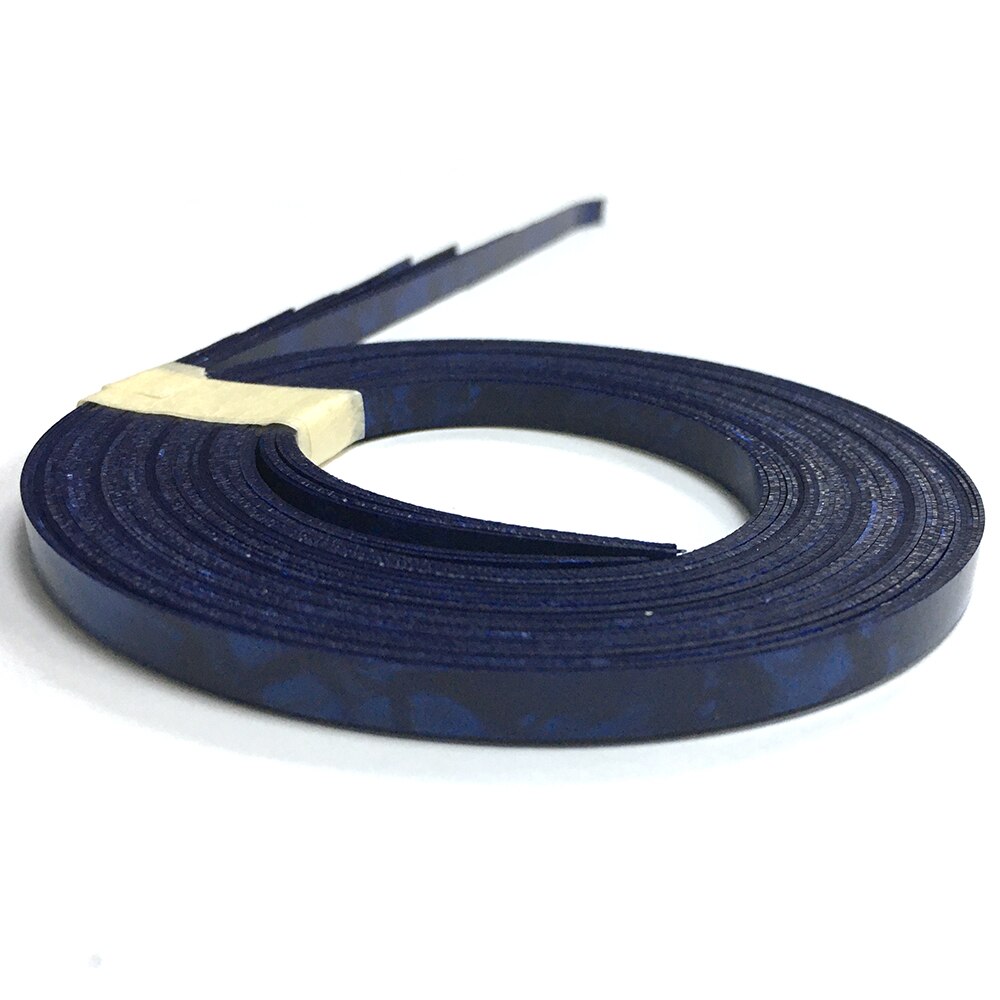 10pcs/lot 5mm x 1000mm Celluloid Strips Guitar Binding Purfling Edging Multi Colors: Blue Pearl