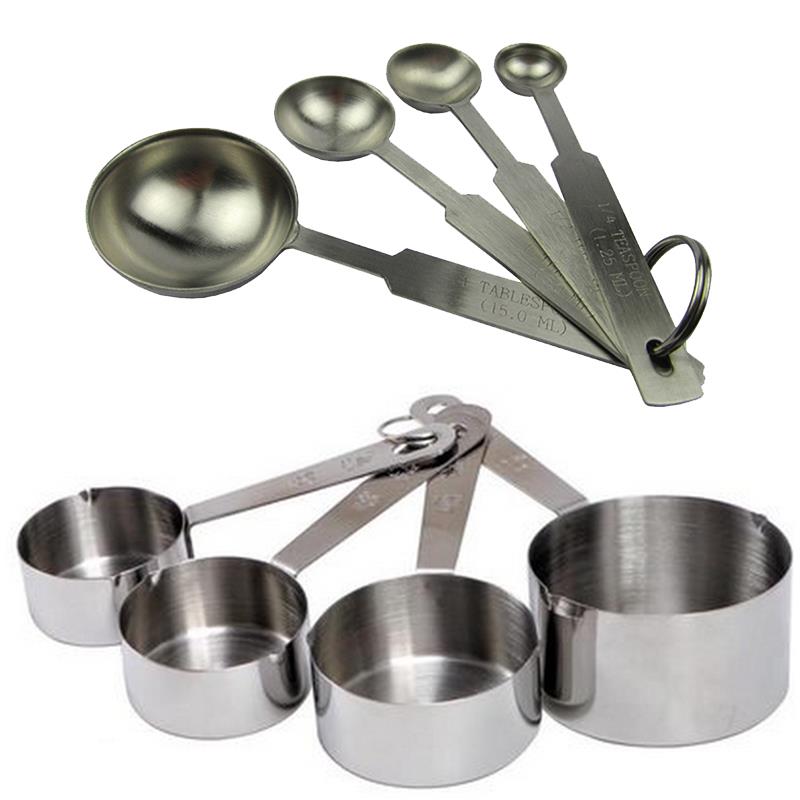 Stainless steel measuring cup kitchen measuring spoon ladle baking tea coffee kitchen accessories measuring set MJ1110