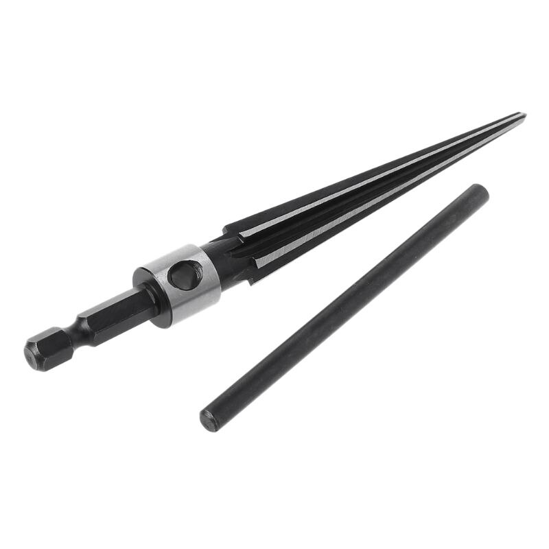 GXMA 3-13mm Bridge Pin Hole Hand Held Reamer T Handle Tapered 6 Fluted Chamfer Bit Reaming Woodworker Core Drill Cutting Tool