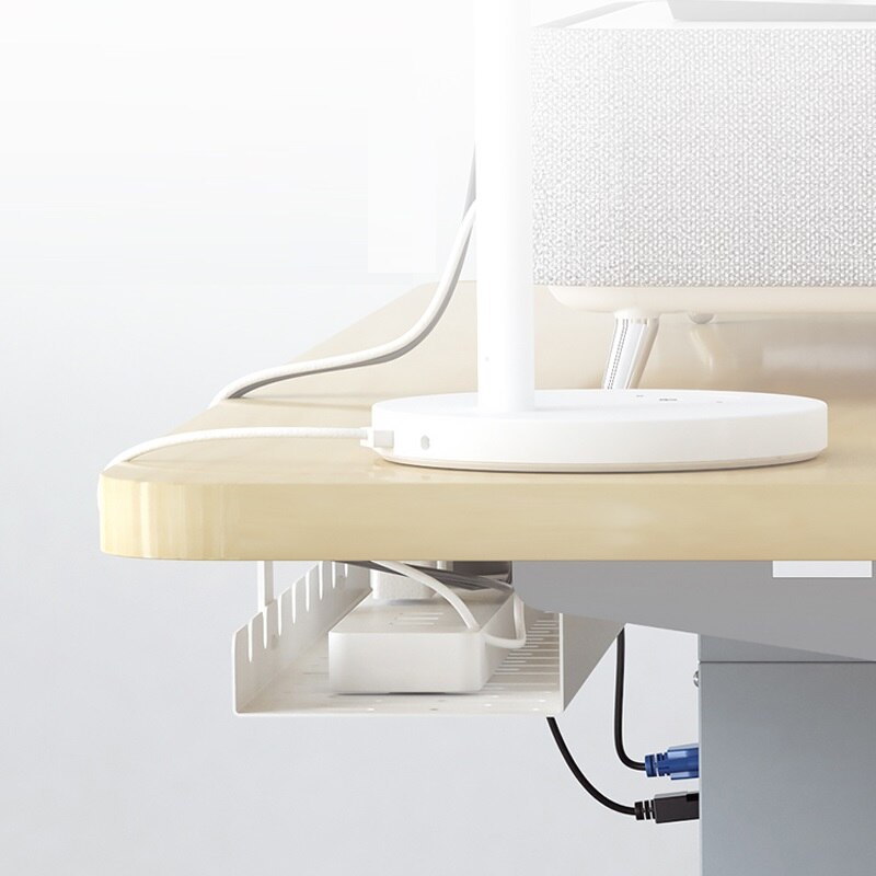 Universal Sturdy Cold Steel Cable Organizers Power Supplies Management Tray Under the Tabletop