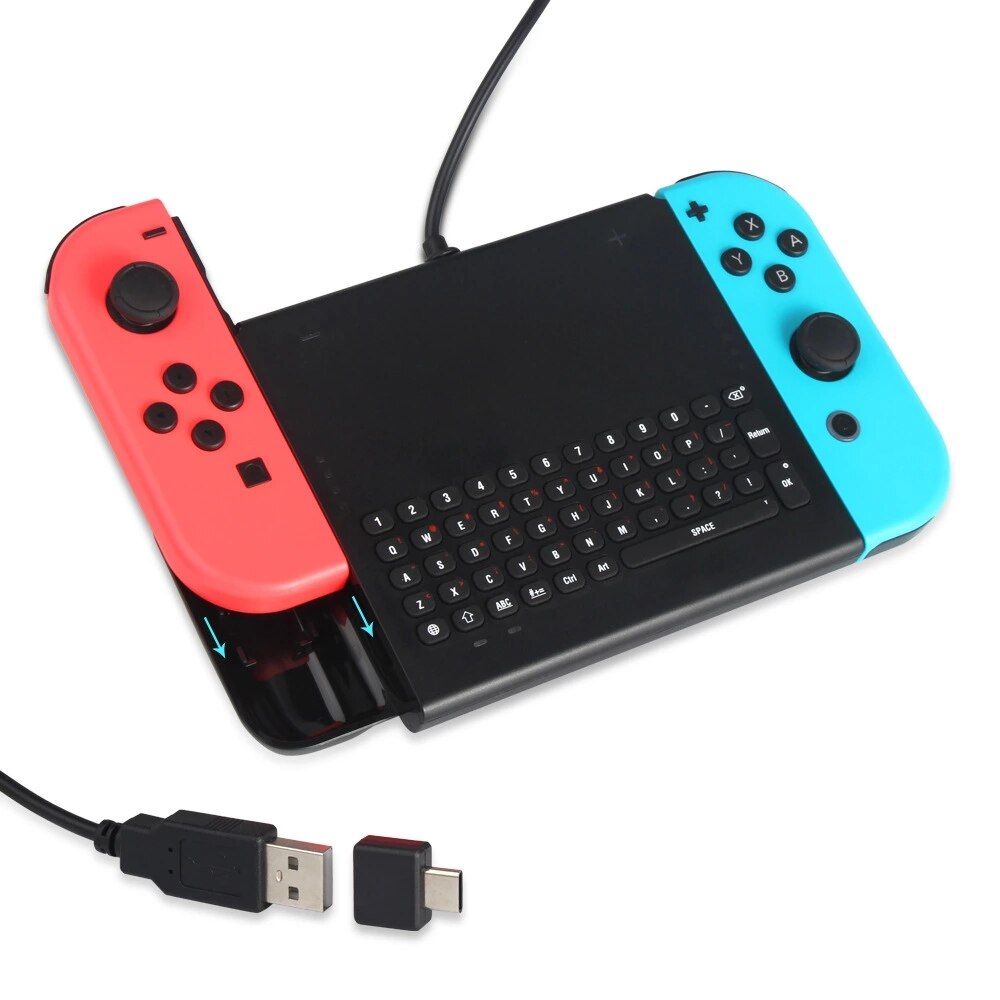 DOBE TNS-1777-Mini teclado con cable y cargador USB para Nintendo Switch