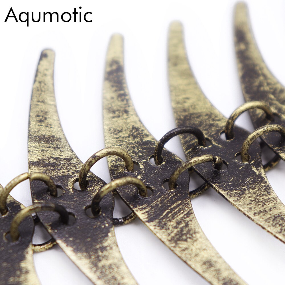 Aqumotic carillons éoliens 42cm (1,37ft) | Grands cintres, os de poisson, Long éperon, métal carillon à vent, Kit Fulgurite pour hommes