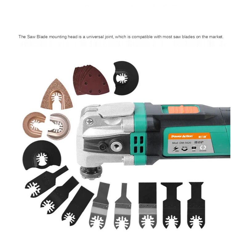 Oscillating Multi Tool Electric Trimmer Multi Angle Cutting Power Tool with Accessories Multi-function Electric Trimmer