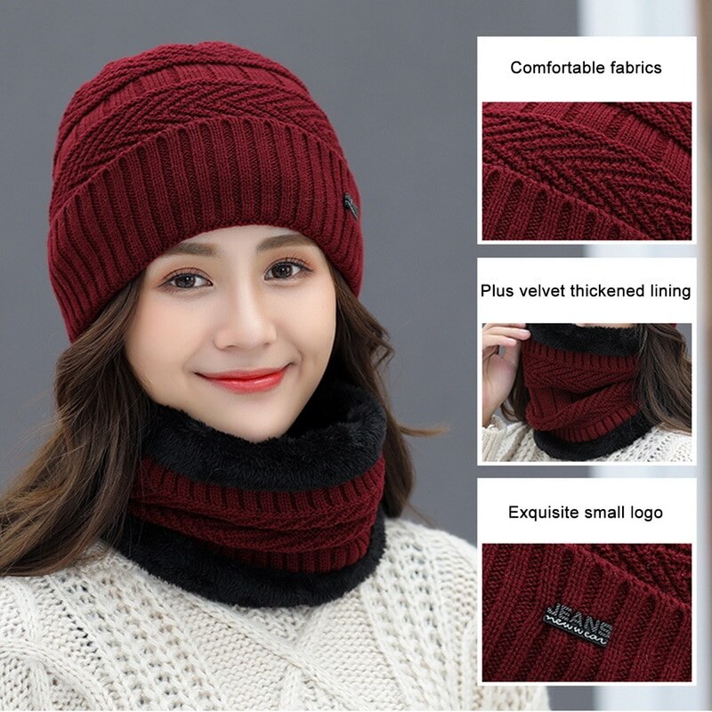 Balaclava dames gebreide muts sjaal mutsen nekwarmer winter mutsen voor heren dames skullies mutsen warme fleece muts 6 kleuren