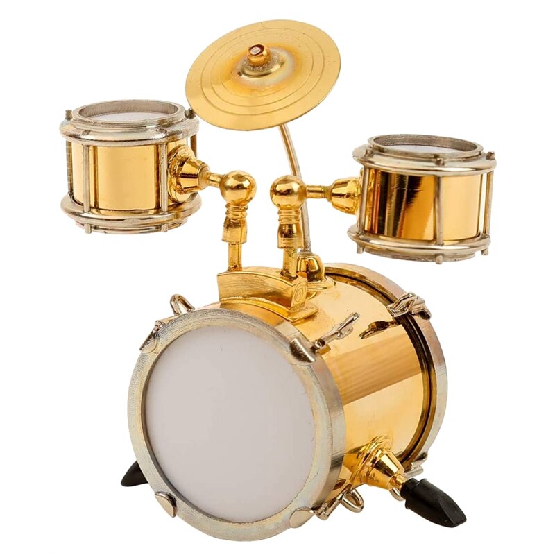 Miniatur Trommel Hause Dekoration Mini Percussion Musical Instrument Mini Trommel Miniatur Puppenhaus Modell Ornament Spielzeug