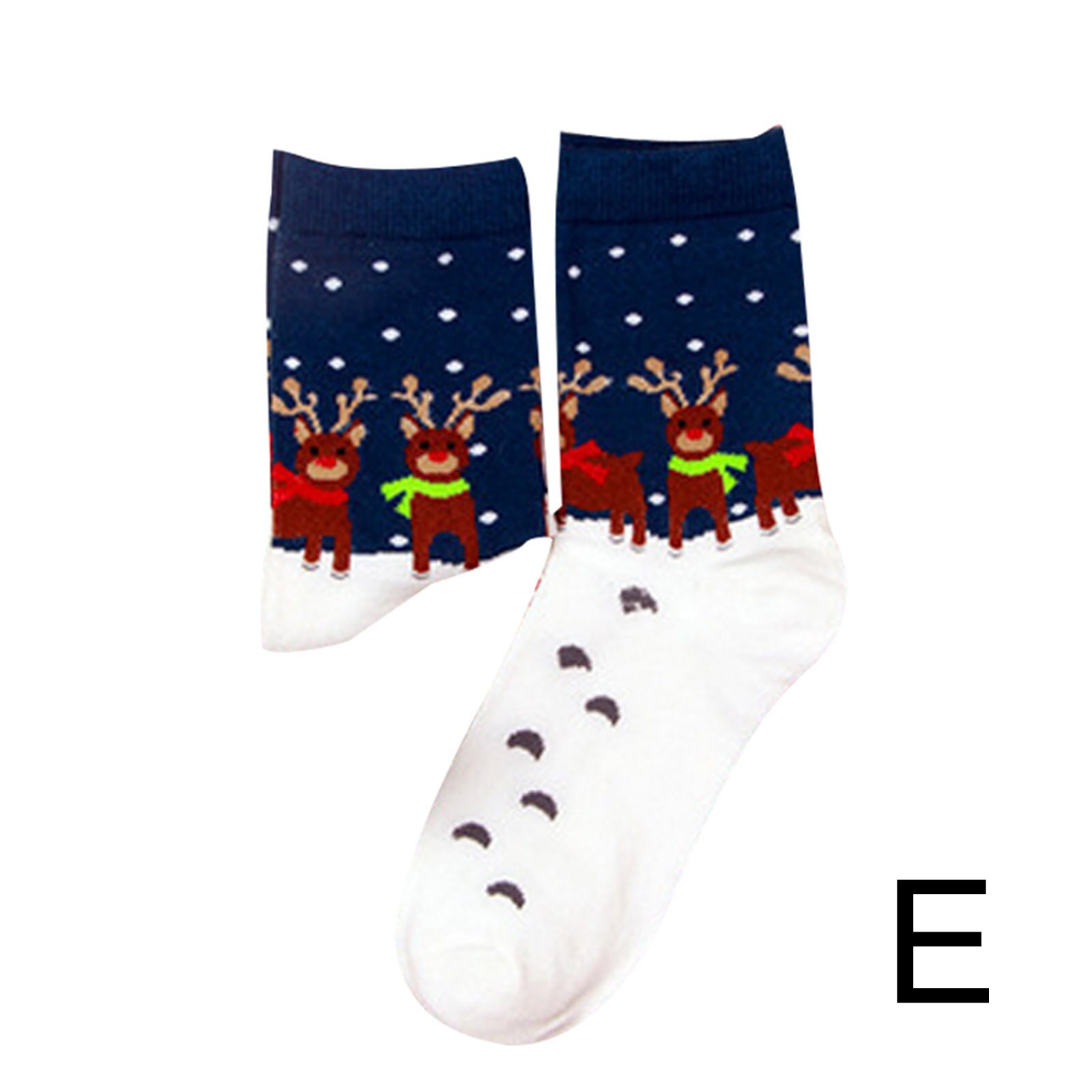 Christmas Pattern Printing Socks Winter Warm Cotton Middle Tube Socks Unisex YS-BUY: e