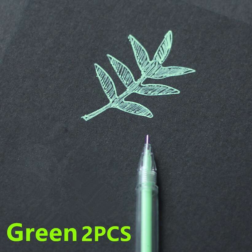 Zakreślacz szkolny studenci Mildliner zakreślacze markery pędzelki pastelowe markery akwarela fluorescencyjny długopis rysunek: Green 2PCS