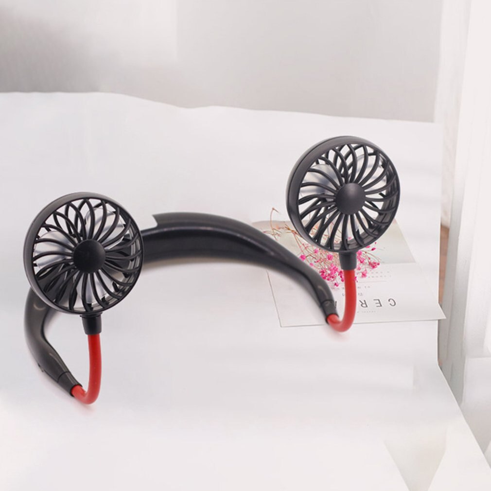 Portable Neck Fan Hands Personal Rechargeable Fan USB Mini Wearable Sports Battery Powered Face Fans Suitable For Office Outdoor