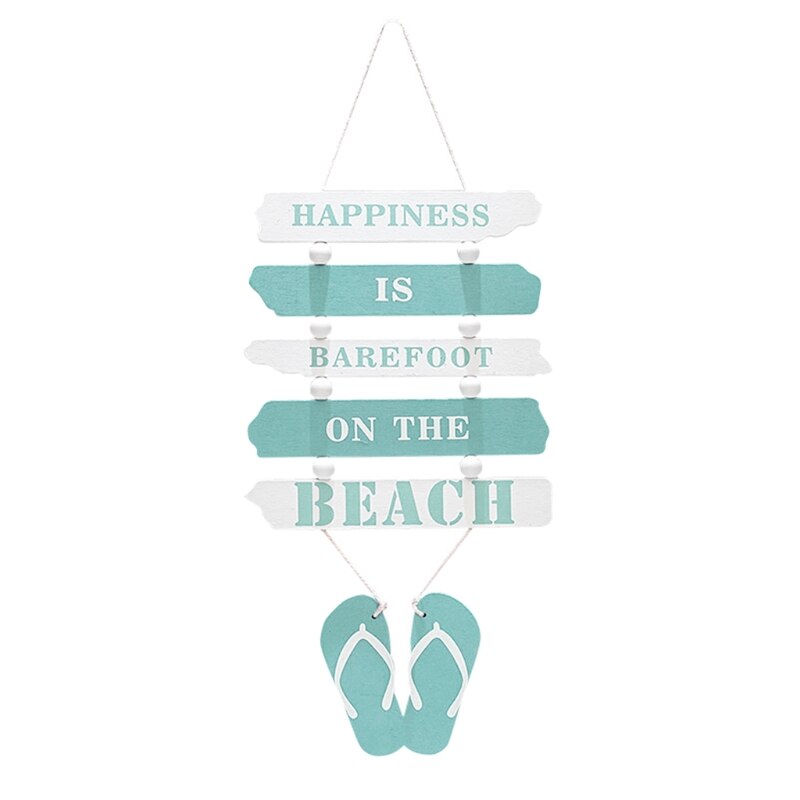 Nautische Decor Houten Muur Decoratieve Hout Teken Strand Plaque Deur Opknoping Decor 37MF