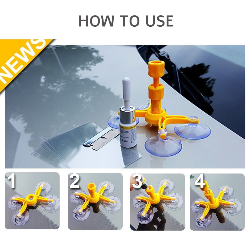 DIY Windshield Repair Kit Car Window Repair Tools Glass Scratch Crack Restore Window Screen Car Glass Polishing Car Styling Z2