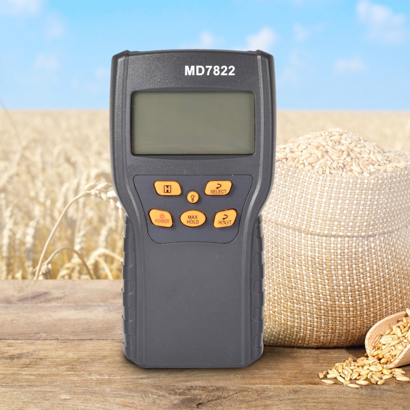Soil Moisture Tester Digital LCD Humidity Test Meter for Crops Tester Contains Wheat Corn Rice Moisture Test Meter