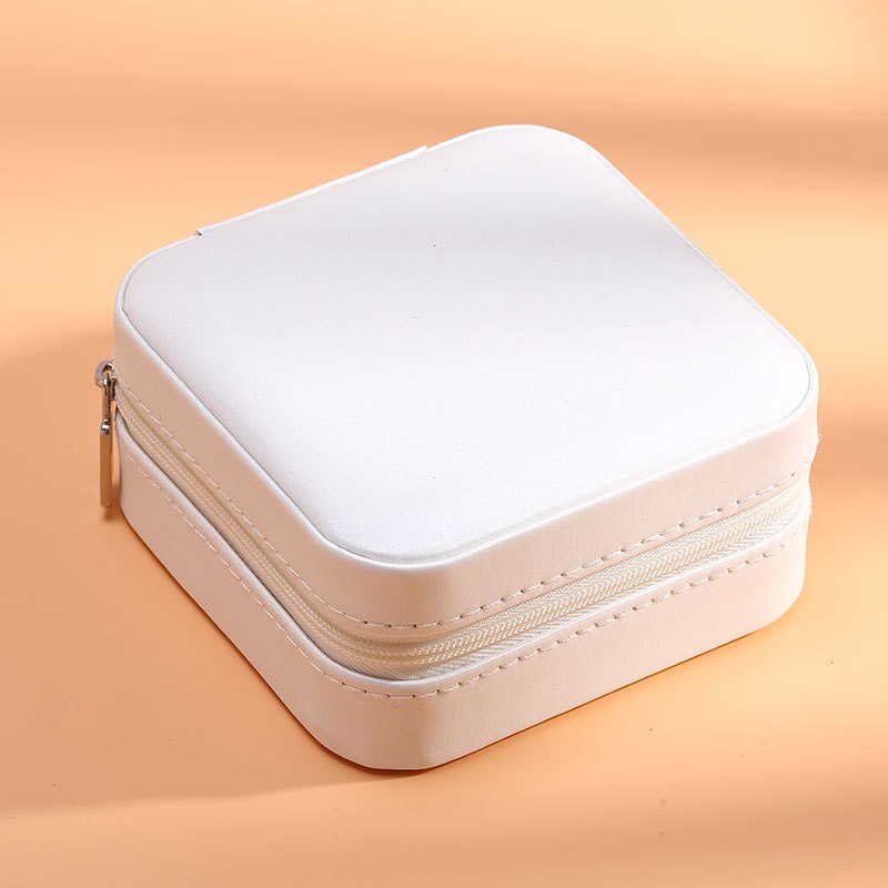 Luluhut Pu Lederen Doos Voor Sieraden Opslag Reizen Sieraden Case Draagbare Sieraden Doos Rits Lederen Organizer Voor Sieraden