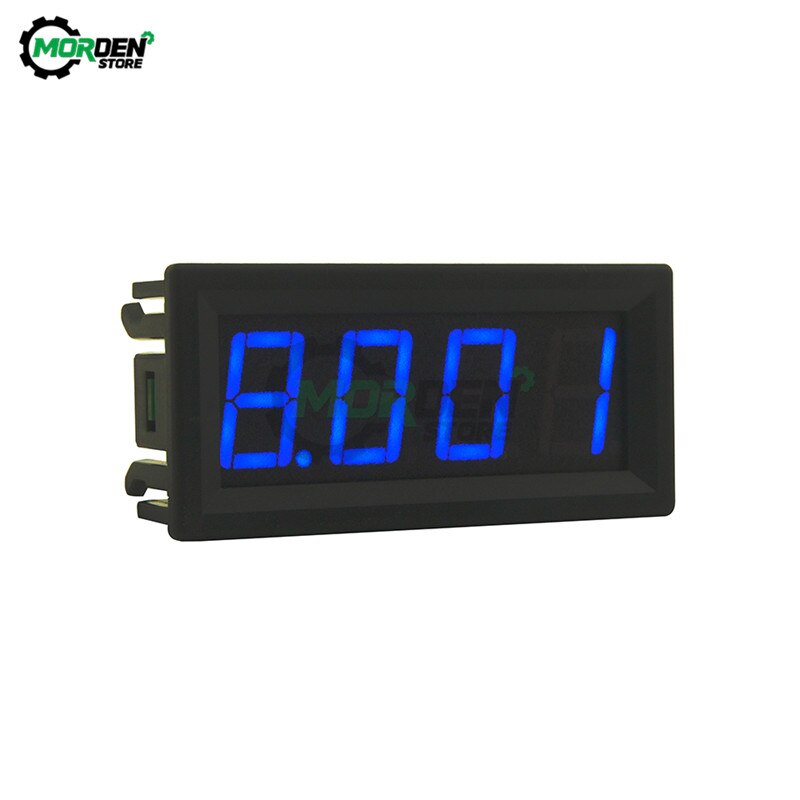 0.56 " mini 4- cifret led digitalt voltmeter amperemeter volt ampere meter amperemeter 0-10a spændingstester 0-10a amperemeter: Blå