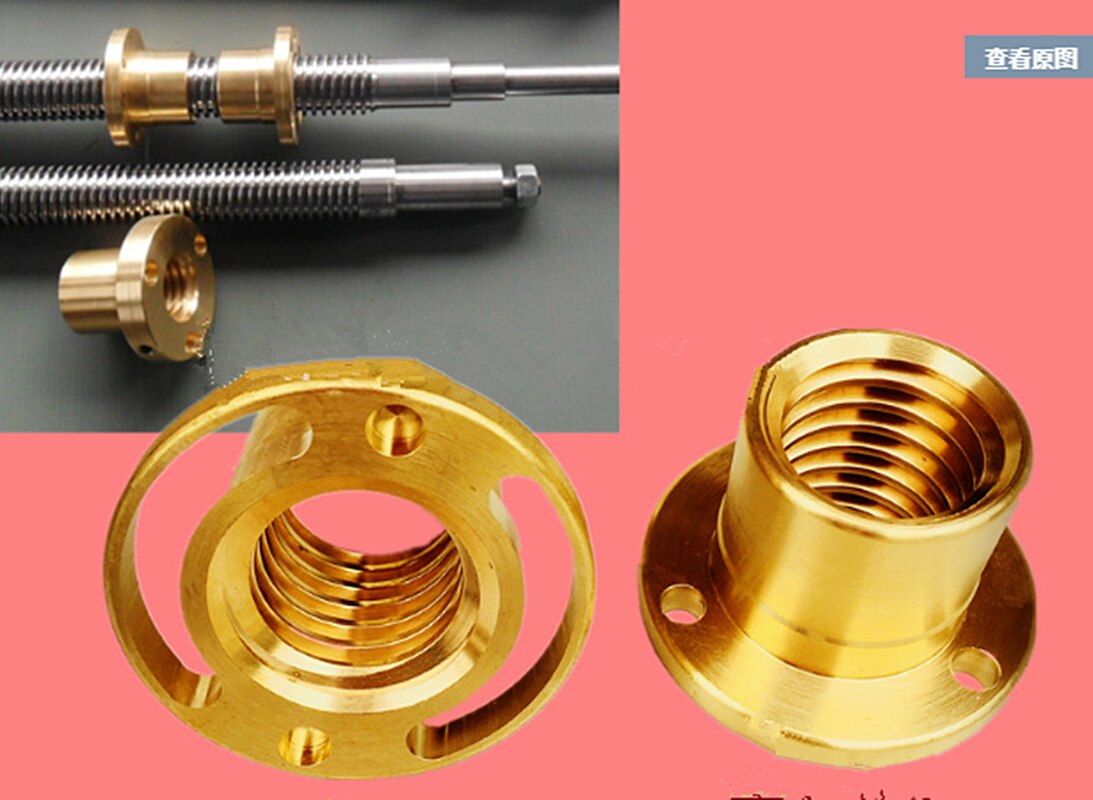 2PCS Milling Machine Tools Accessories Longitudinal Brass Feed Y Axis Nut Mill Parts