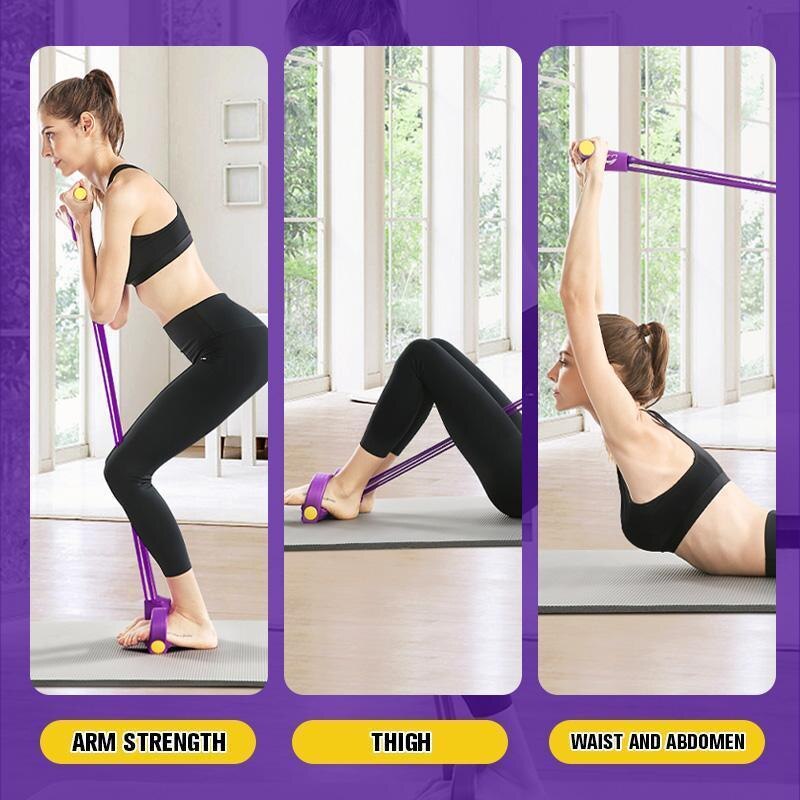Corda Sit-Up Per Addominali – Macchina Fitness Per Allenamento A Casa Con Maniglie Morbide