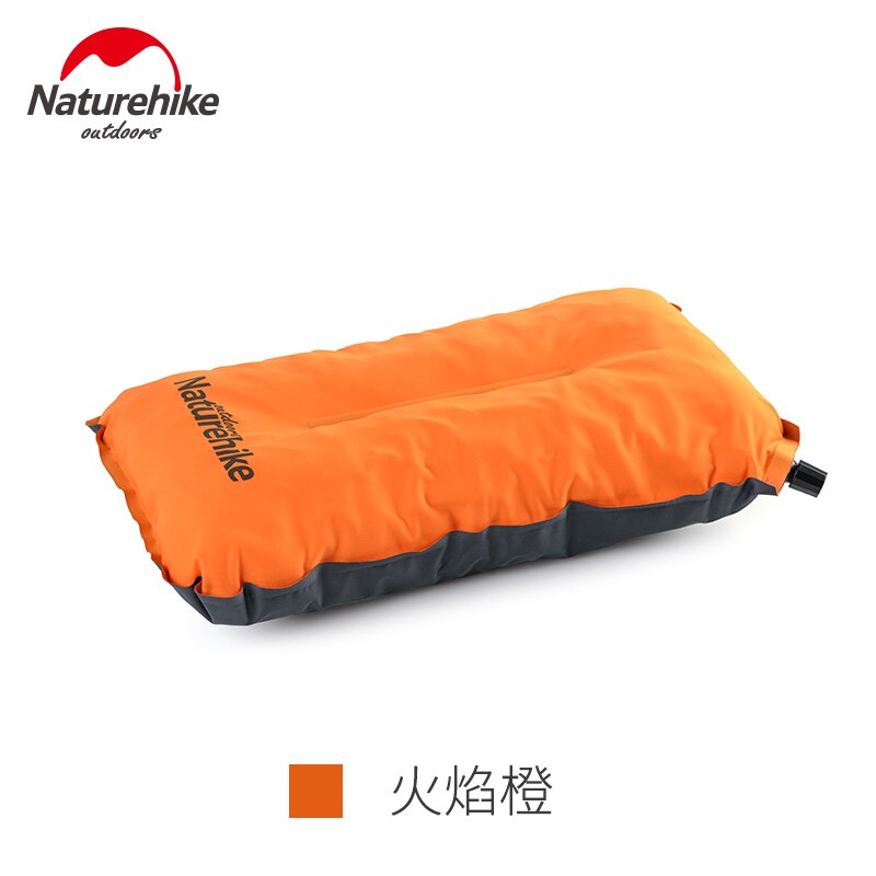 Naturehike Automatische Opblaasbaar Kussen Ultralichte Opvouwbare Spons Compact Opblaasbaar Kussen Outdoor Reizen Kussen Camping Kussen: orange
