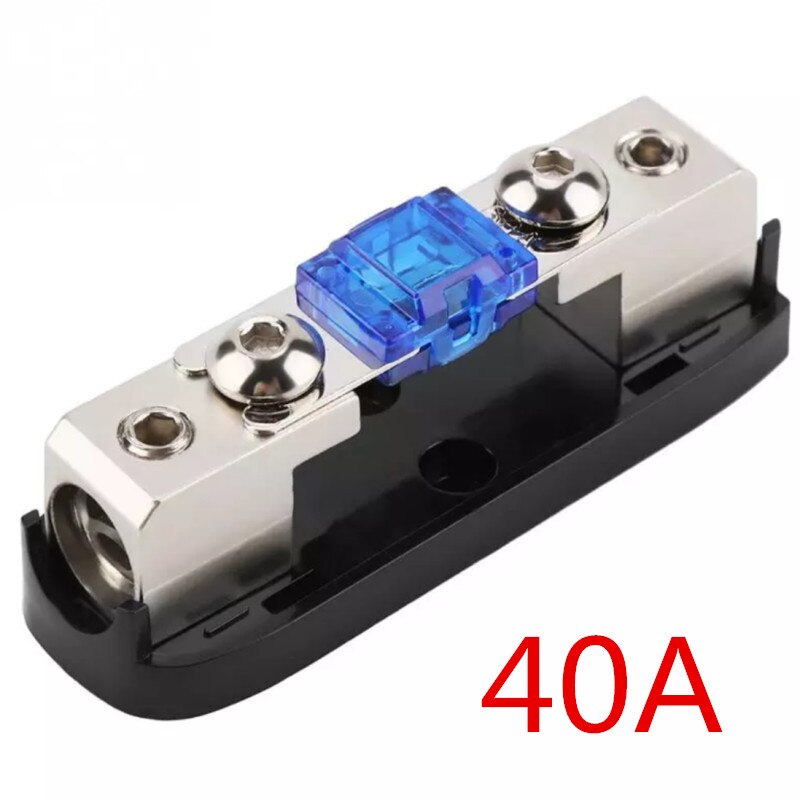 Portafusibles de potencia para Audio de coche, caja de fusibles para coche, 30-150A, Audio estéreo, unidireccional, bloque de distribución de energía: YELLOW