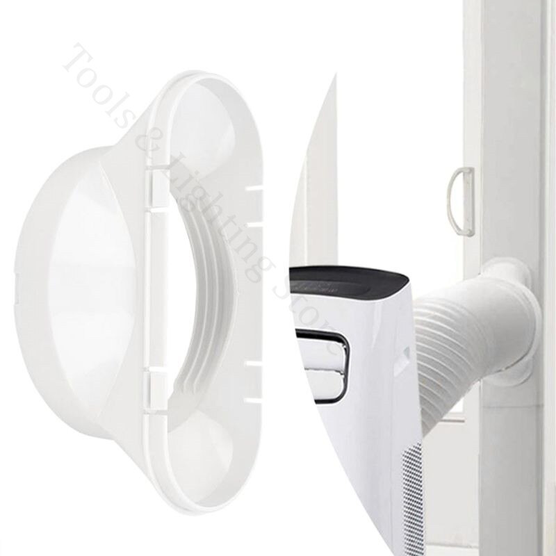 13cm Dia Flat Mouth 15cm Dia Round Air Conditioning Body Exhaust Duct Interface Pipe Connector Conditioner Parts Easy Install