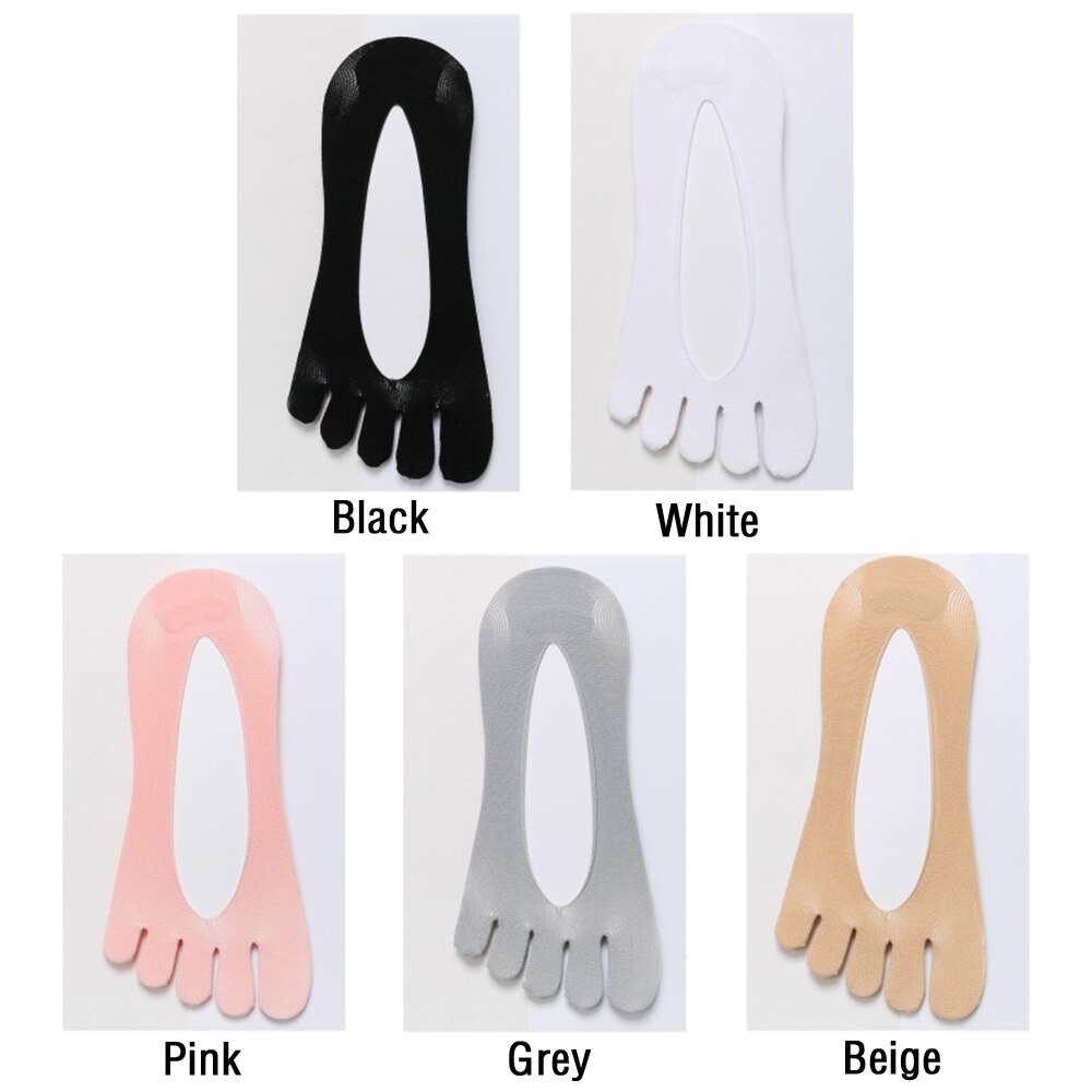 Women's Toe Socks Orthopedic Compression Socks Ultra Low Cut Liner With Gel Tab Breathable/sweat-absorbent/deodorant/invisible