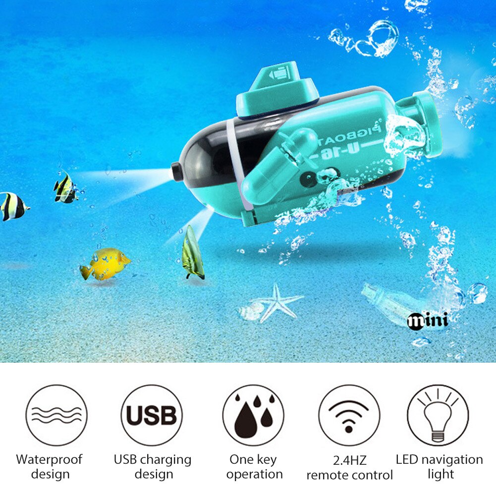 freundlicher Fernbedienung U-Boot Stiefel WIFI USB Elektrische Schiff Wasser Spielzeug Für freundlicher freundlicher RC U-Boot Für Jungen Geburtstag