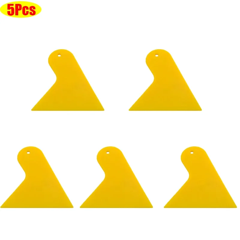 Auto Schoonmaken Tool Plastic Schraper Venster Voorruit Sneeuwschuiver Glas Water Lijm Verwijderen Ruitenwisser Zuigmond Mes Auto Wassen Gereedschap: Zilver