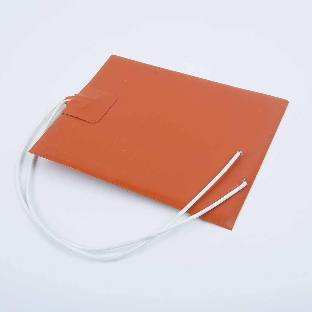 Grzałka silikonowa podkładka robić drukarki podgrzewane łóżko mata grzewcza 12V 12W 100x120mm elektryczne podgrzewane podkładki z gumy silikonowej