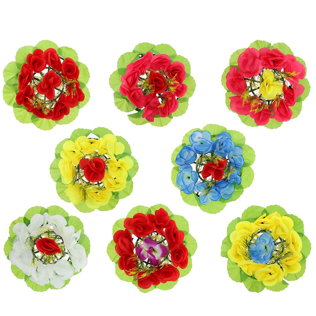 Simulation Rose Memorial Flower Wreath Grave Tombstone Flower Wreath Decoration