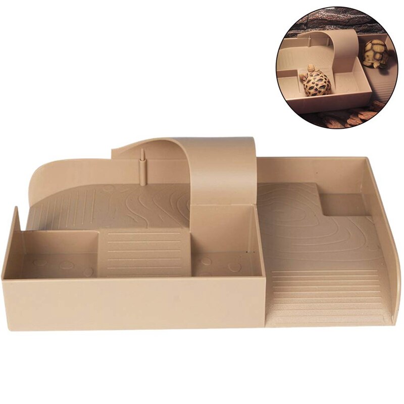 -Creation Core Deluxe-Acuario anfibio de tortuga con caja de rampa, hábitat de reptiles, tanque de acuarios
