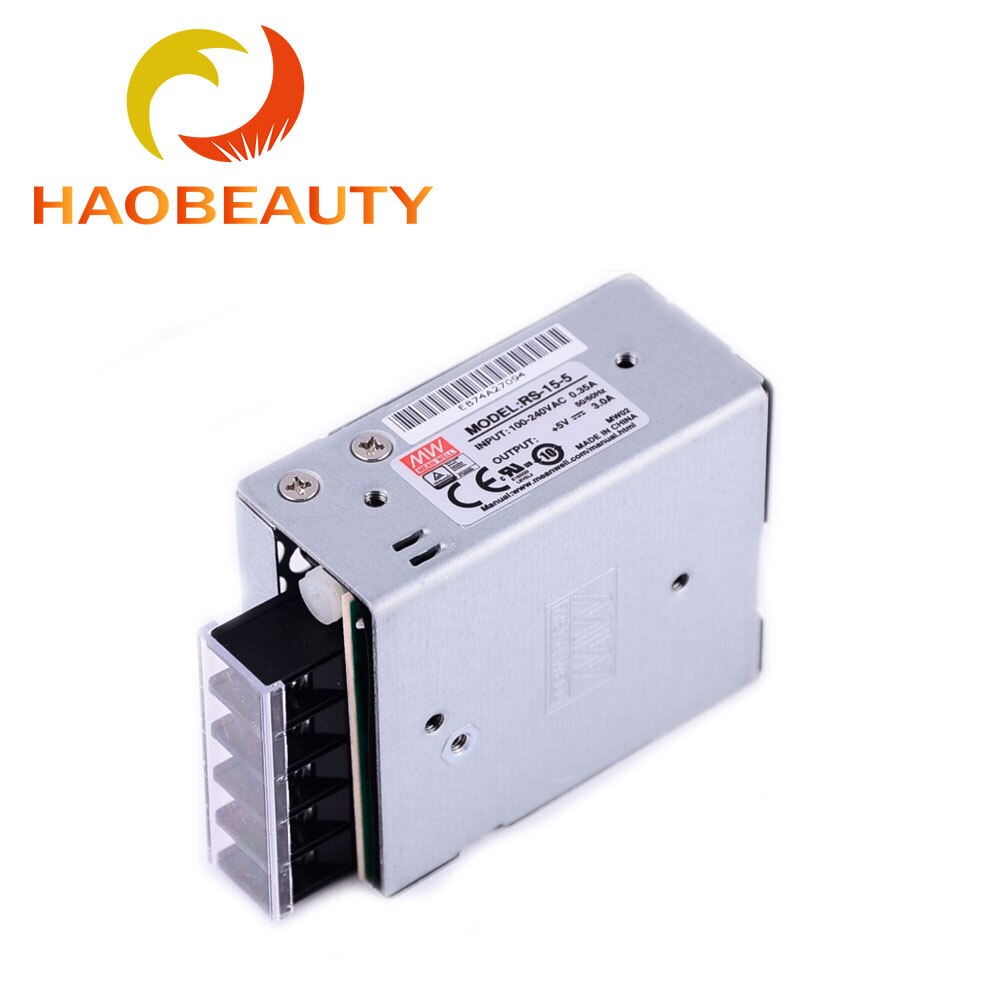 Meanwell Schakelende Voeding RS-15-5 DC5V 3A Kleine Volume Mesh Case 15W Alternatief Voor Nes/S Voeding