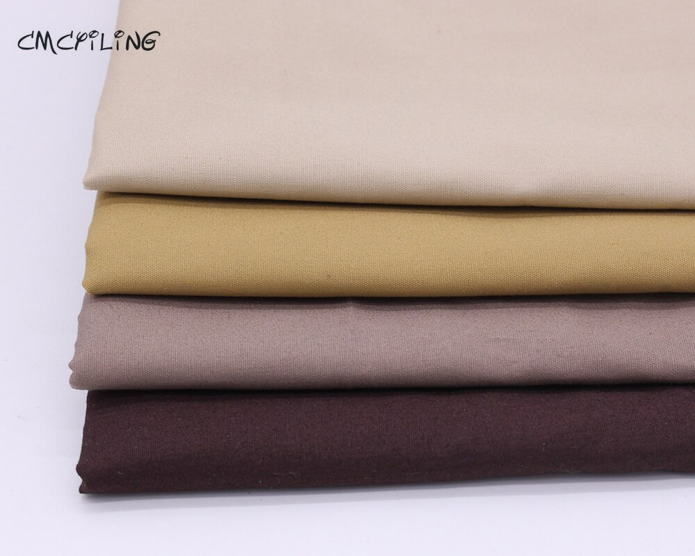 CMCYILING-tela de algodón de piel de Diy para muñecas, tejido de color carne marrón para Patchwork, costura textil para el hogar