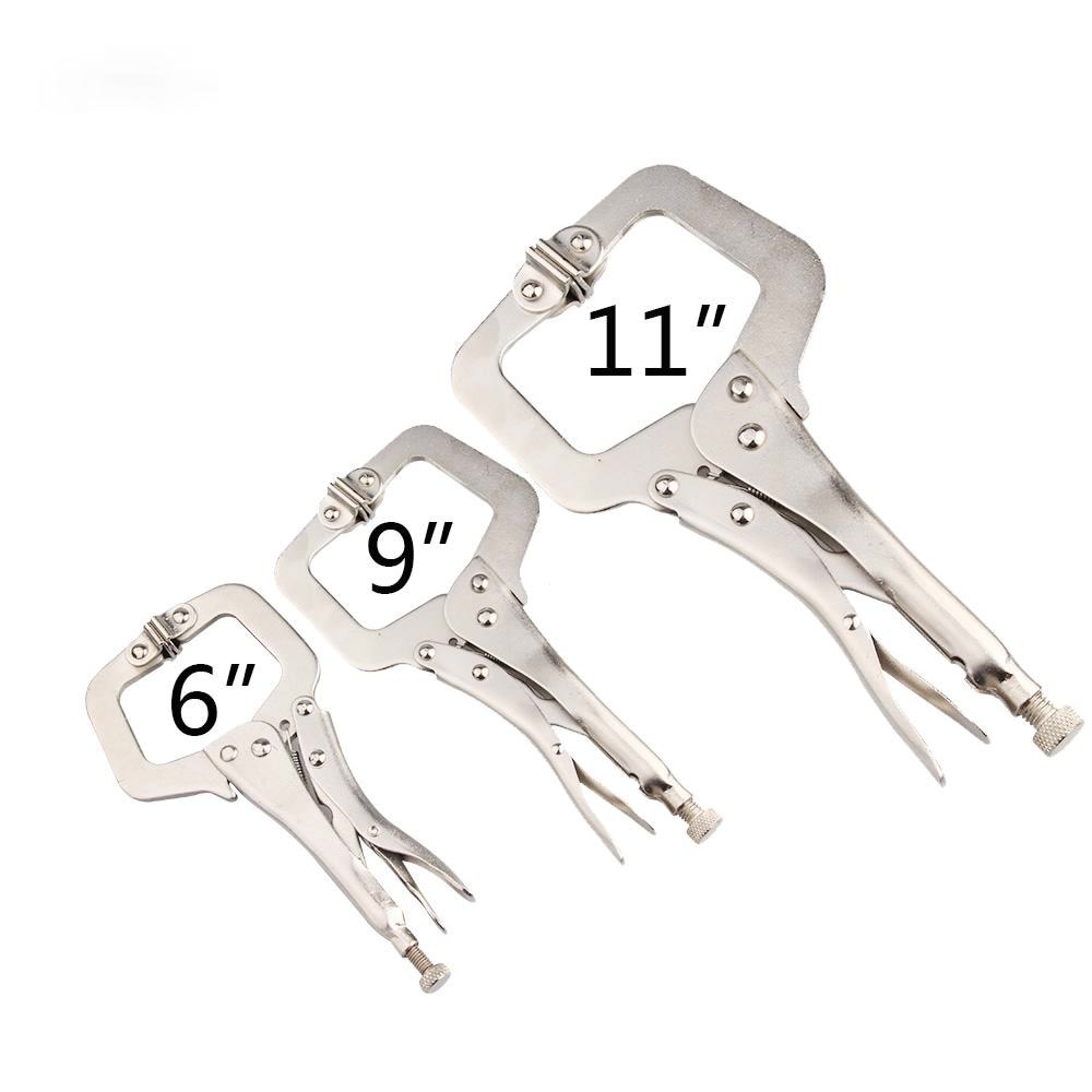3 stuks/set 6/9/11 inch gelegeerd stalen c-klem bankschroef grip vergrendeling las sneltang