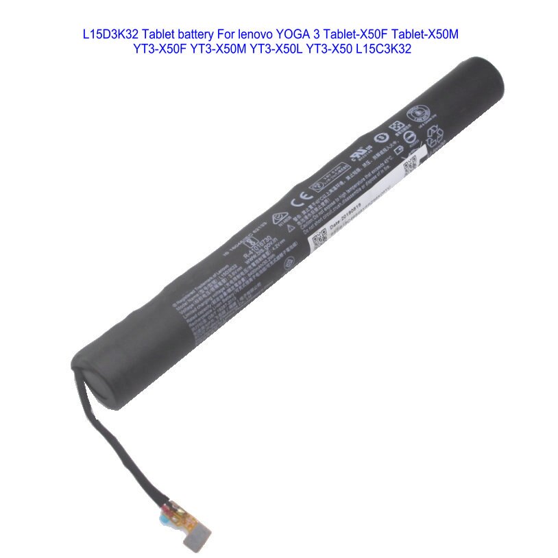 1X8400Mah L15D3K32 L15C3K32 Tablet Batterij Voor Lenovo Yoga 3 Tablet-X50F Tablet-X50M YT3-X50F YT3-X50M + Reparatie Gereedschap Kit: Without Tool