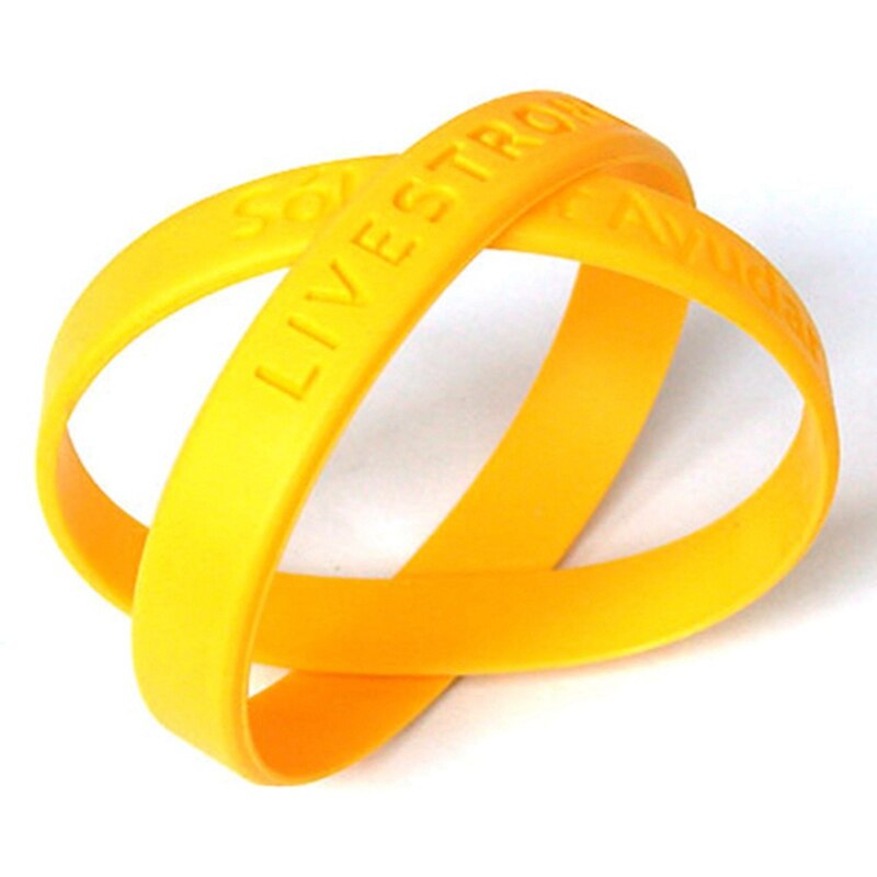 Pulsera de silicona con holograma fuerte para hombres y mujeres, pulsera de goma potente para exteriores, brazalete de deportes, accesorios, , amarillo, 1 ud.