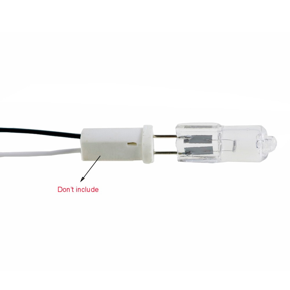 10 stk halogen  g4 lampe lyspærer  ac12v 20w jc type klare halogen innsatte perler krystall lampe varm hvit farge lysstyrke l